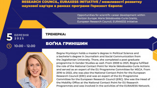 Тренінг щодо можливостей розвитку наукової кар'єри в рамках програми Горизонт Європа