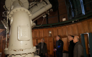 Де досліджують Всесвіт: керівництво Відділення фізики і астрономії НАН України відвідало Головну астрономічну обсерваторію НАН України